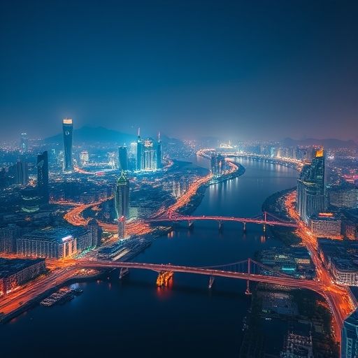 广州海珠区夜景