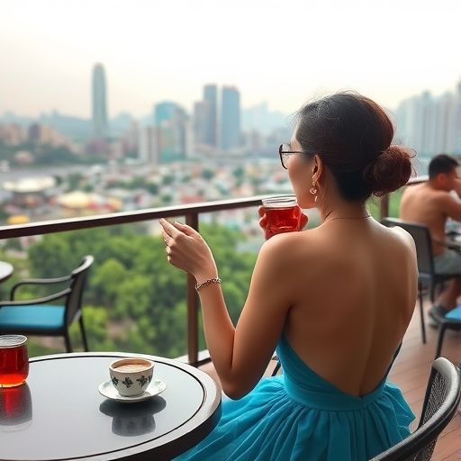 游客品嫩茶
