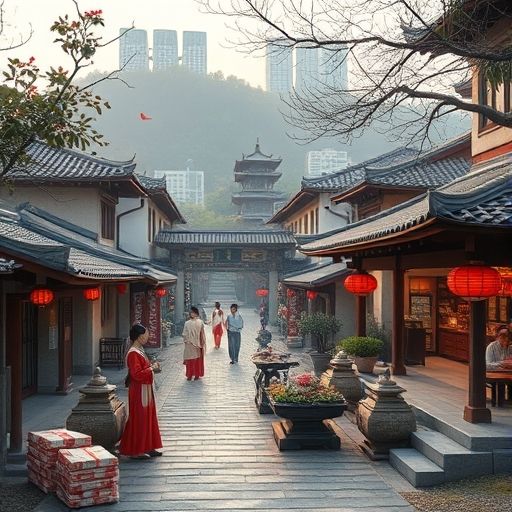 茶艺沙龙的热闹场景