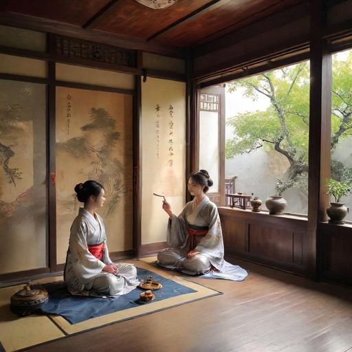 温馨的喝茶工作室室内