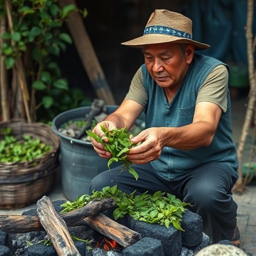 广州老茶农手工炒茶