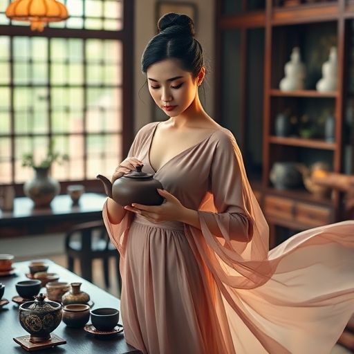 茶艺师冲泡嫩茶