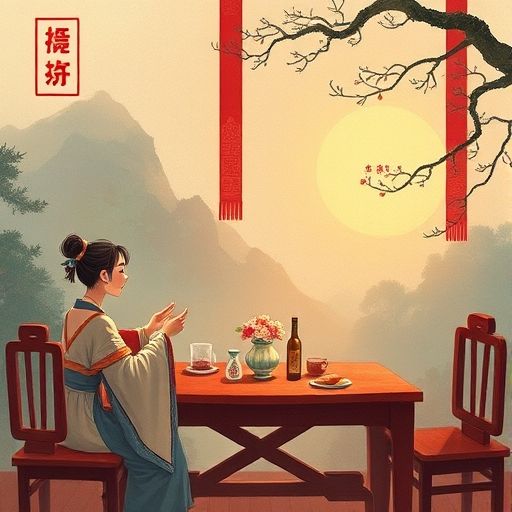 茶友们围坐品茶的热闹场景
