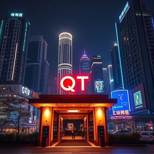 深圳QT场夜景与入口