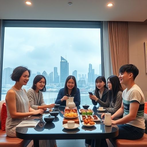 朋友聚会品茶