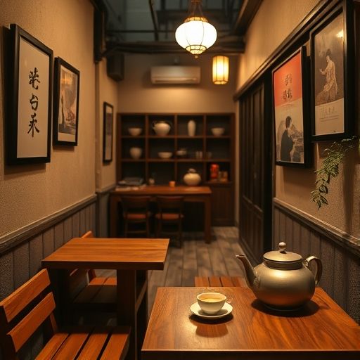 巷子茶肆温馨氛围