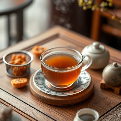 精致茶具与茶点
