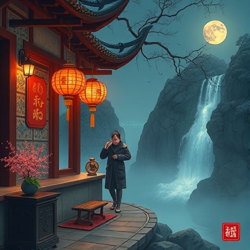 泡茶时茶叶舒展的温馨画面