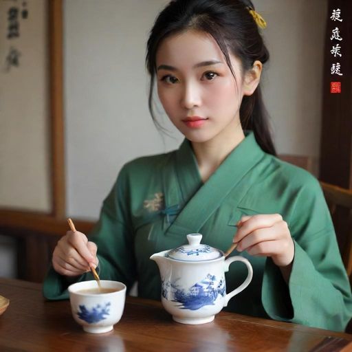 茶杯与茶壶的优雅组合