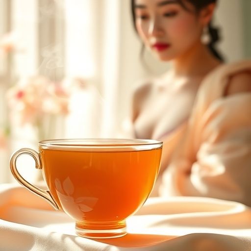 茶杯中升腾的茶香