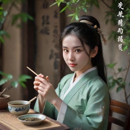 茶艺表演的优雅画面