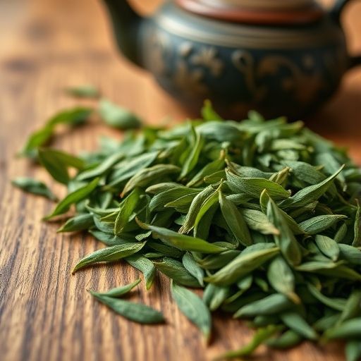 新鲜嫩茶与茶具