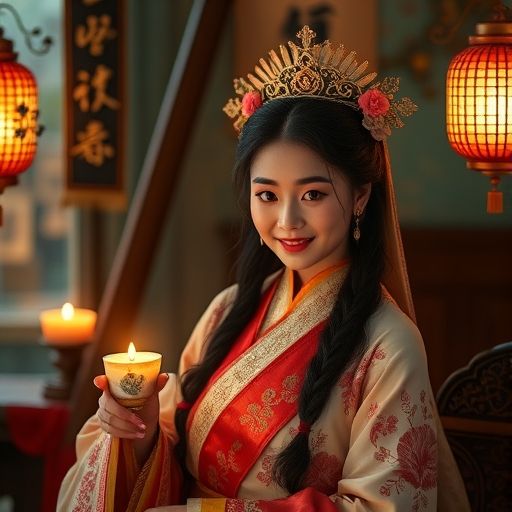 花果茶与点心的精美摆盘