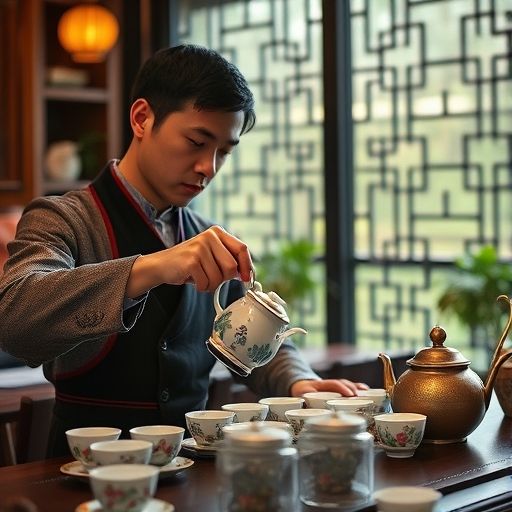 茶艺师泡茶
