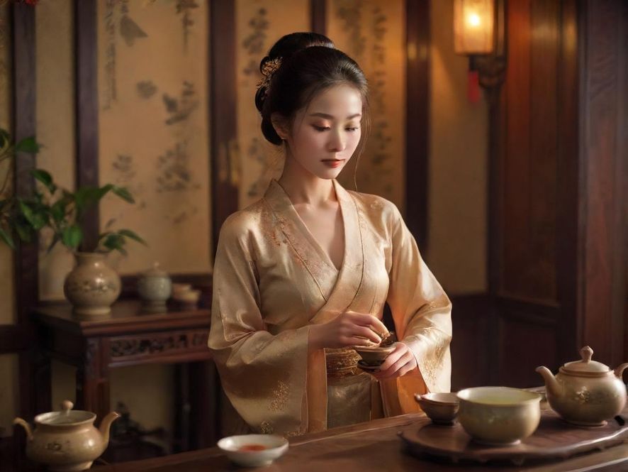 深圳品茶会所茶艺表演现场