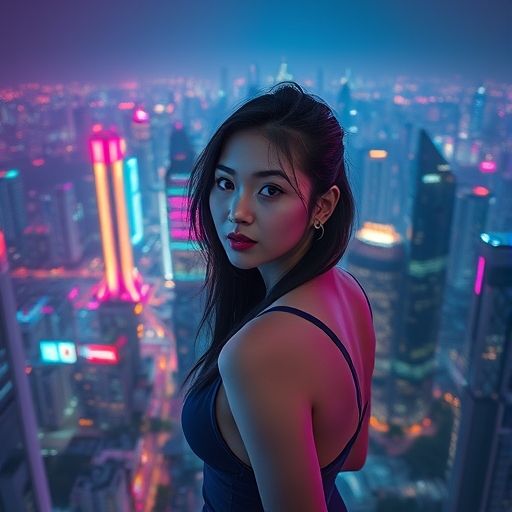 深圳繁华的城市夜景