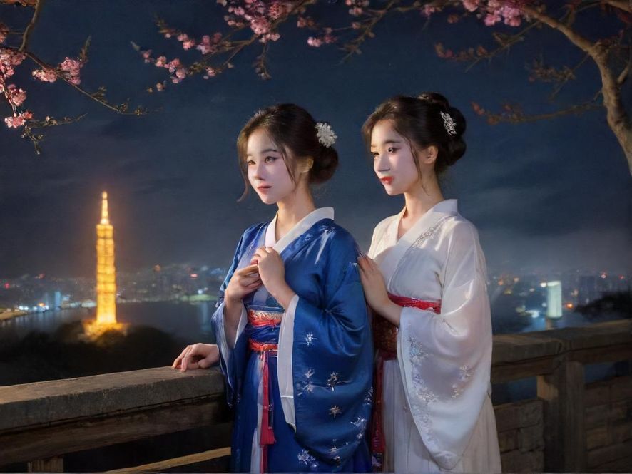 广州夜景下的高端桑拿会所