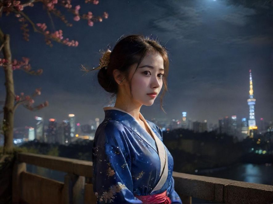 广州白云区夜景鸟瞰图，灯火辉煌的城市街区，充满活力和都市气息。