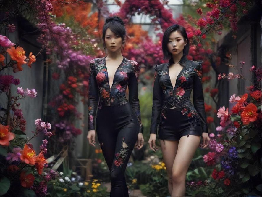 象征丰富资源的盛开花朵