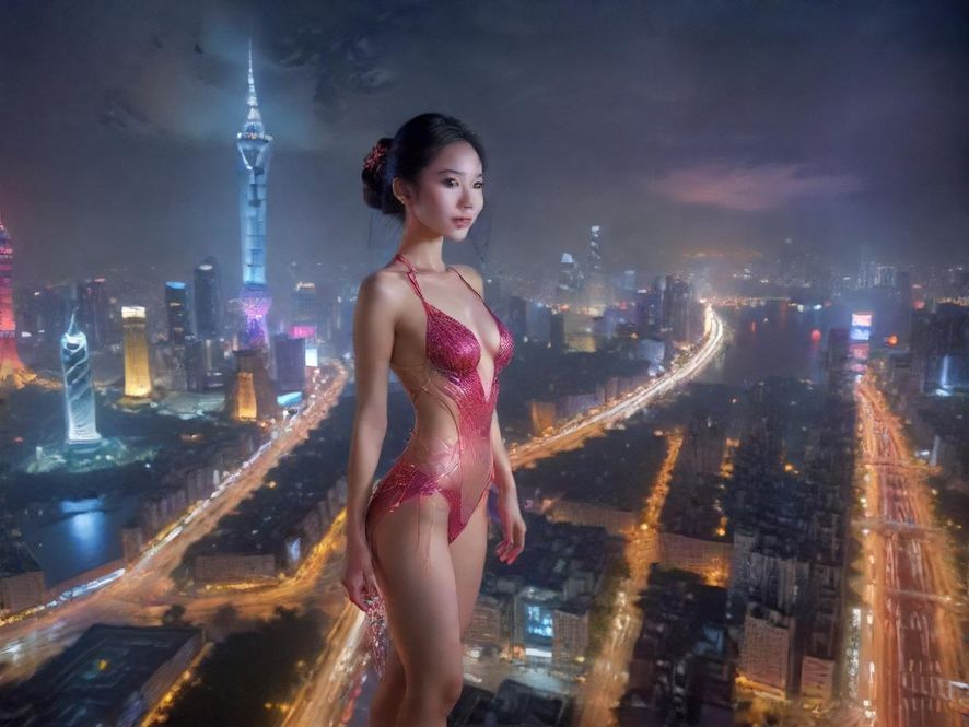 广州新蒲夜景