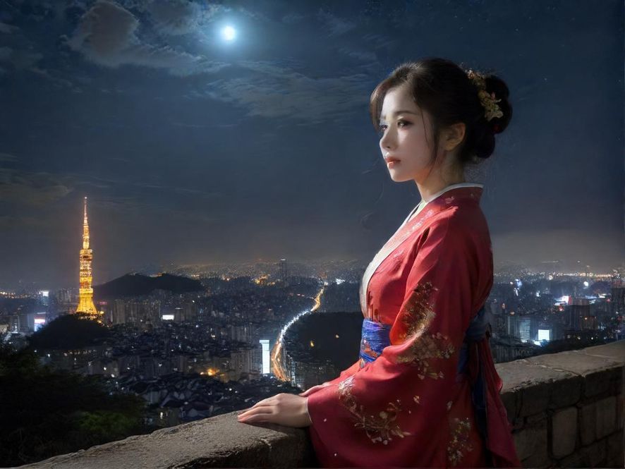 广州桑拿会所夜景外观