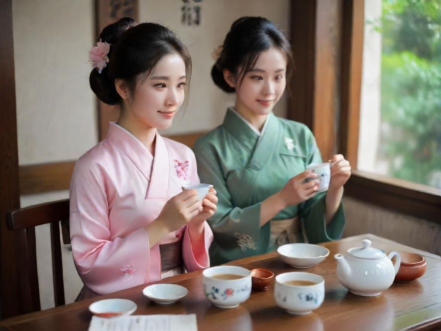 高端会所包间茶具
