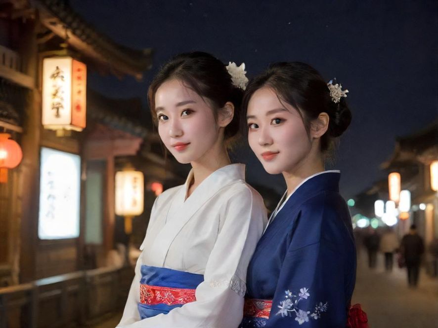 夜场桑拿会所都市夜景