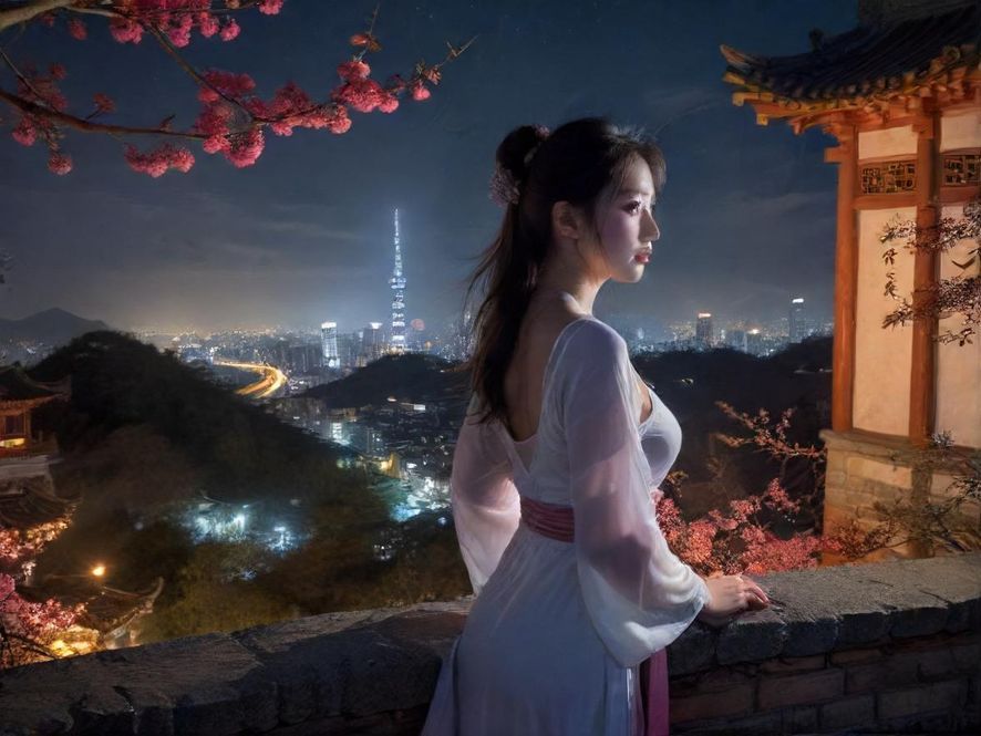 高端夜场会所夜景展示
