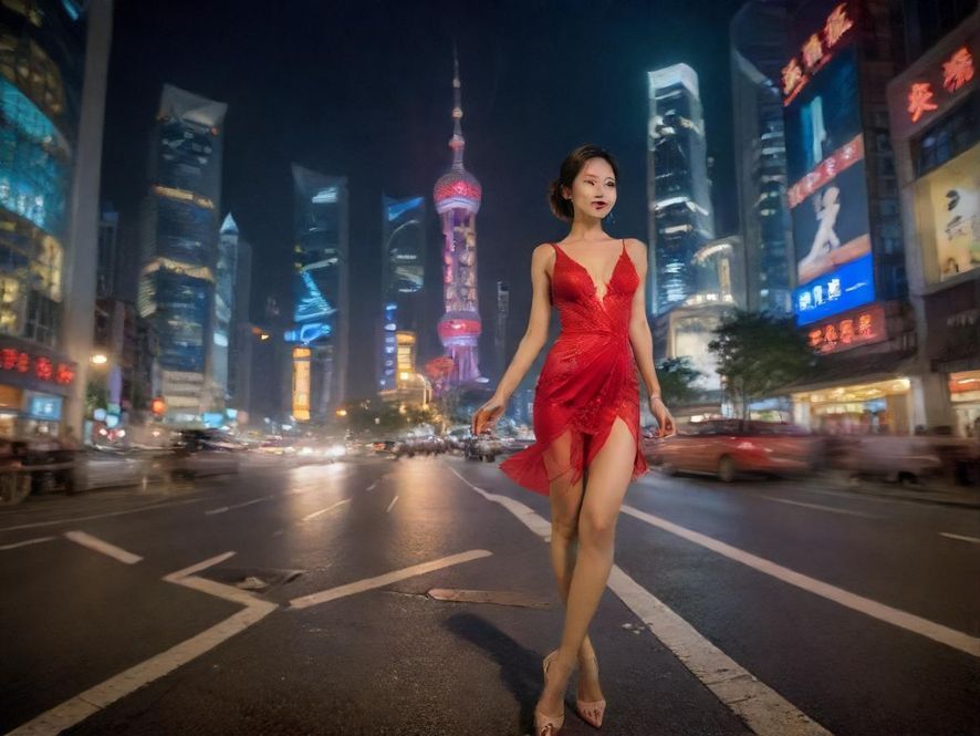 上海繁华夜景