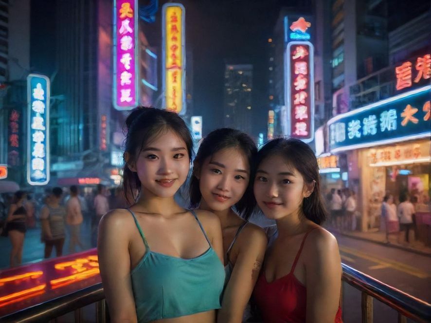 深圳夜生活街景，展现城市娱乐魅力