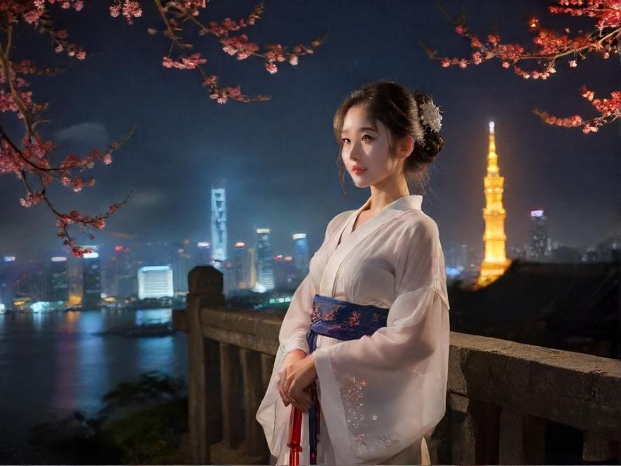 都市夜景下的寻觅