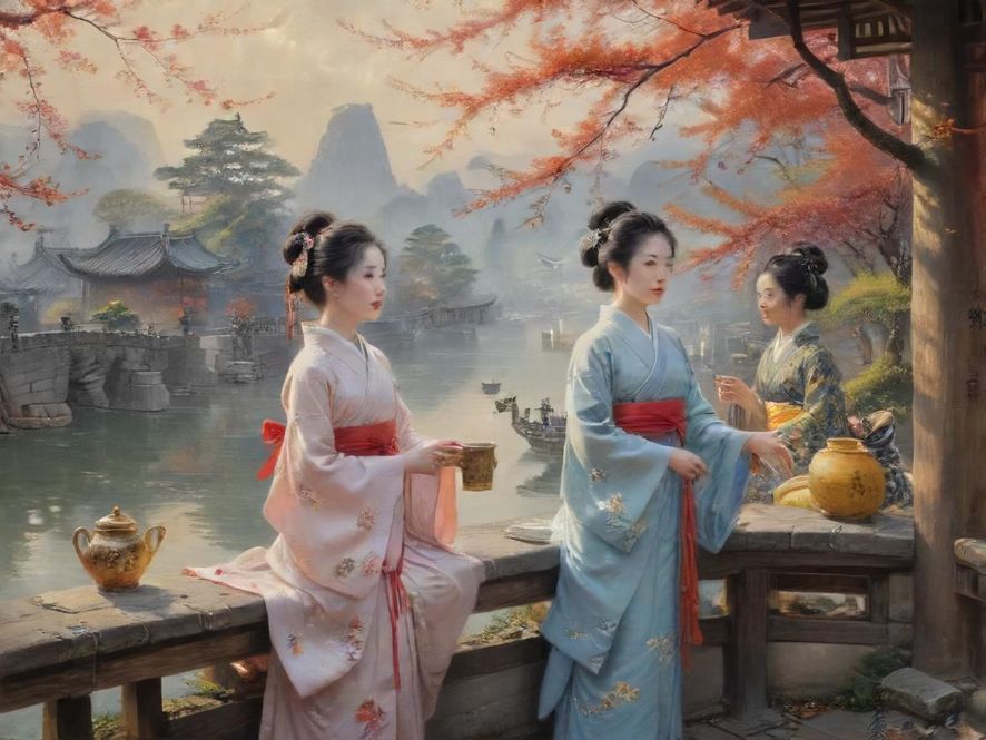 广州喝茶服务会所茶艺表演场景