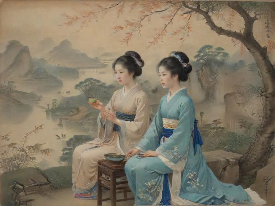 广州茶社放松休息区场景