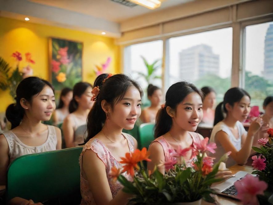 花社区app广州课程现场