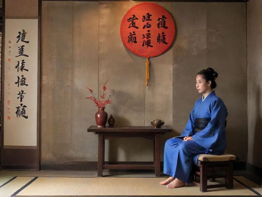 一位女士在桑拿房内闭目养神,侧面特写展现她放松惬意的表情,周围蒸汽缭绕,营造出一种私密而舒适的氛围。