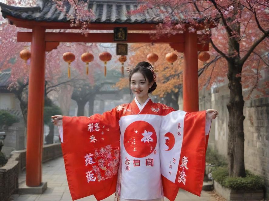 一位面带疲惫的都市人在广州白云区街头匆匆行走,背景是繁忙的城市景观。