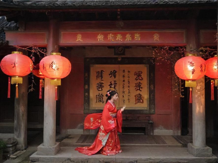 一对年轻情侣在充满绿植的户外咖啡馆里开心地互动,享受轻松愉快的周末时光,充满真实的生活气息。